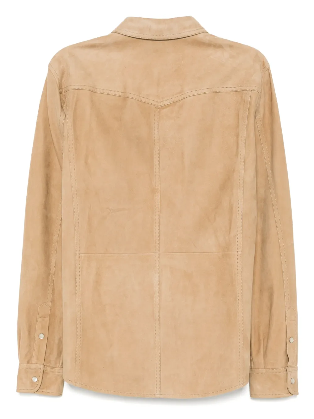 TOM FORD Leren shirtjack - Beige