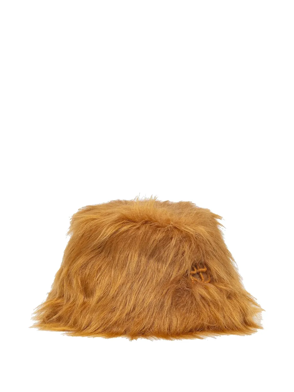 faux-fur bucket hat