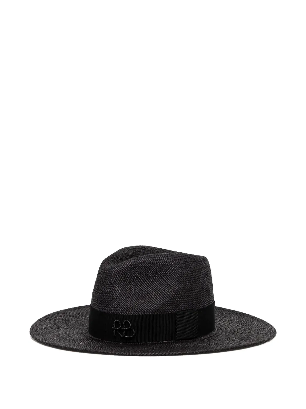 logo-embroidered fedora hat