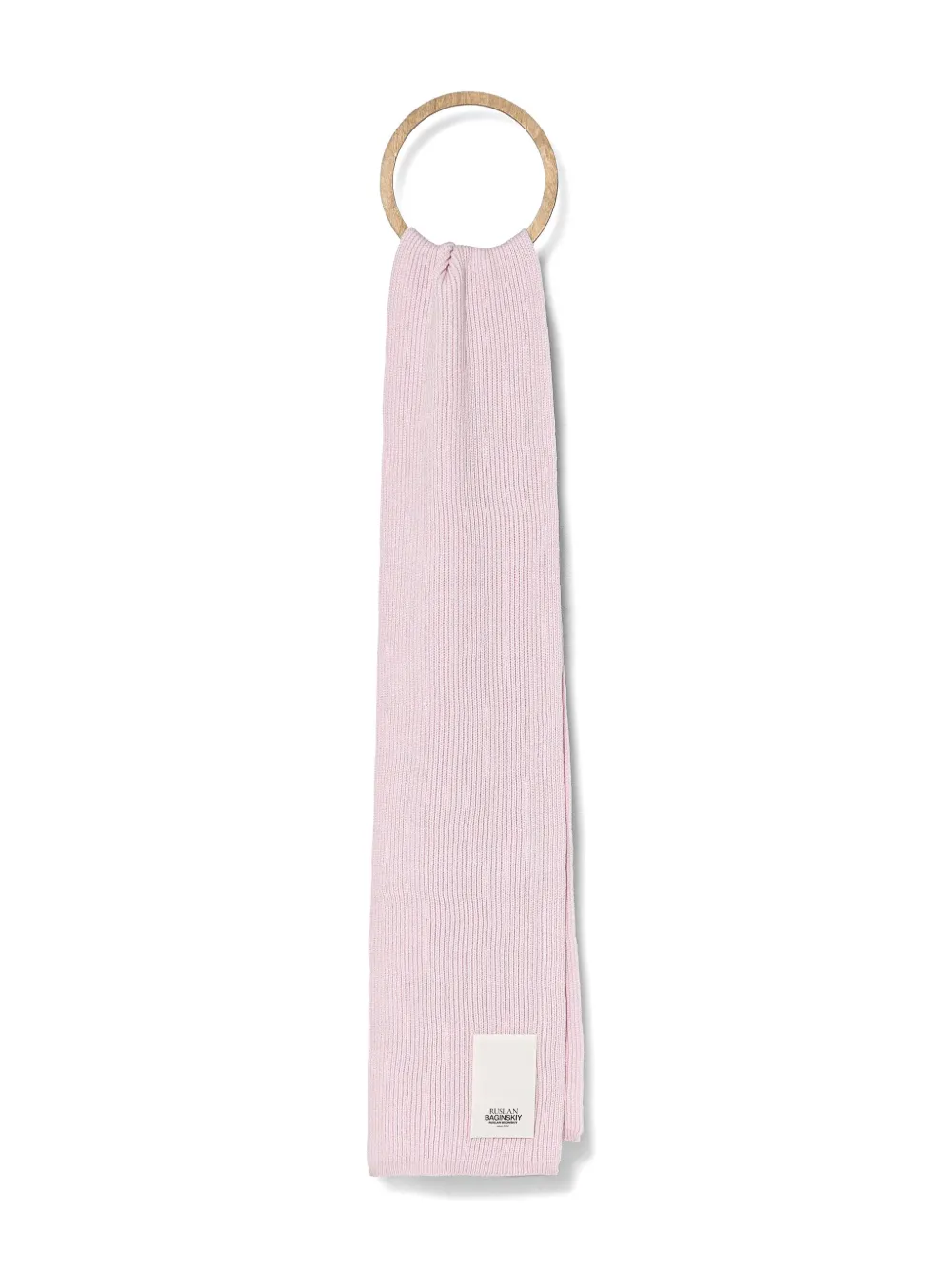 Ruslan Baginskiy Logo-patch Scarf In Pink
