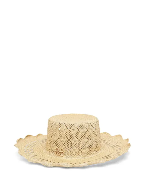 Ruslan Baginskiy cut out-detail straw hat 