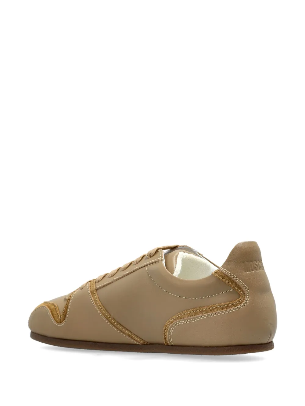 Moschino Leren sneakers Beige