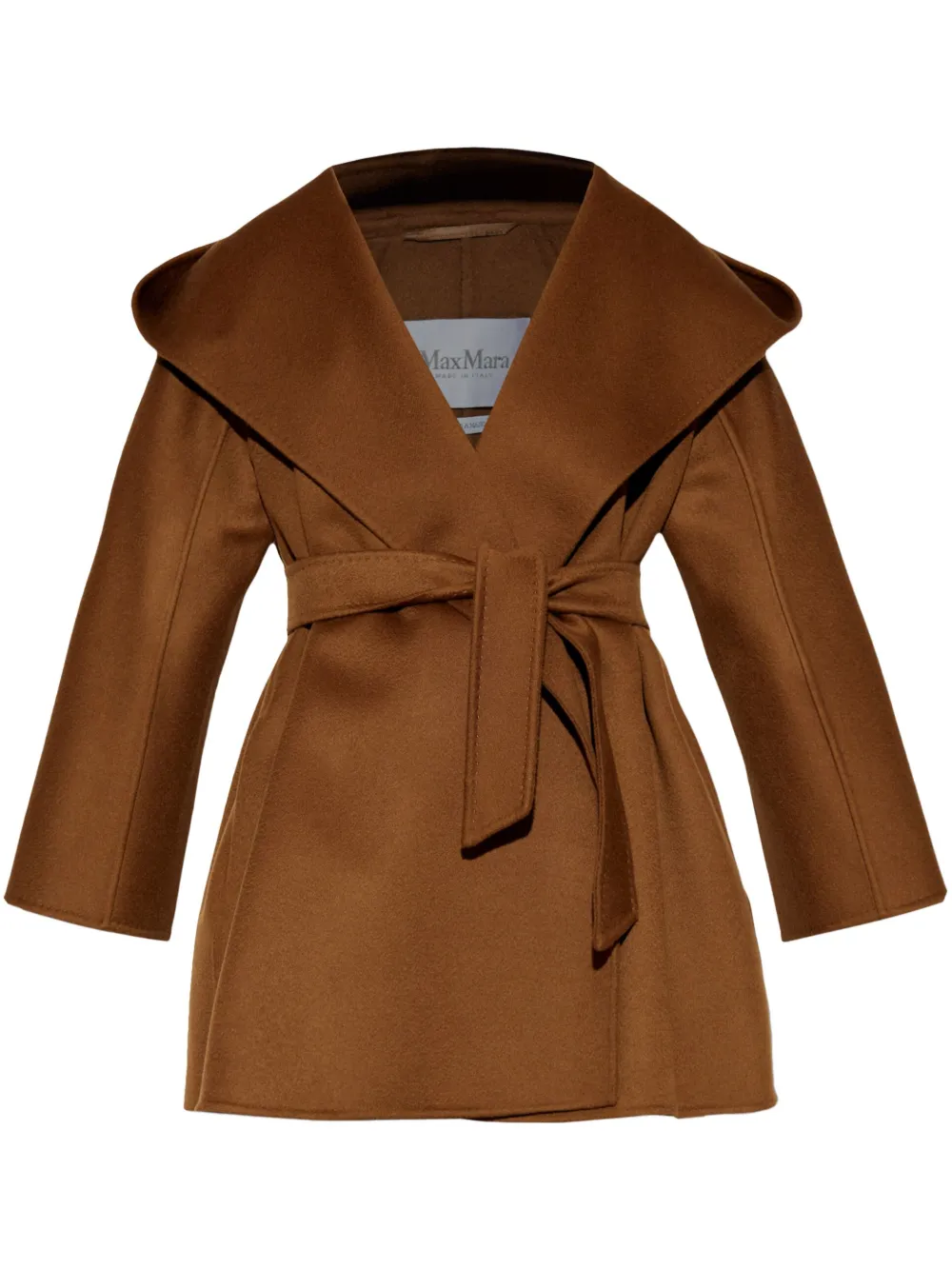 Max Mara Ocroma Cashmere Coat | Brown | FARFETCH