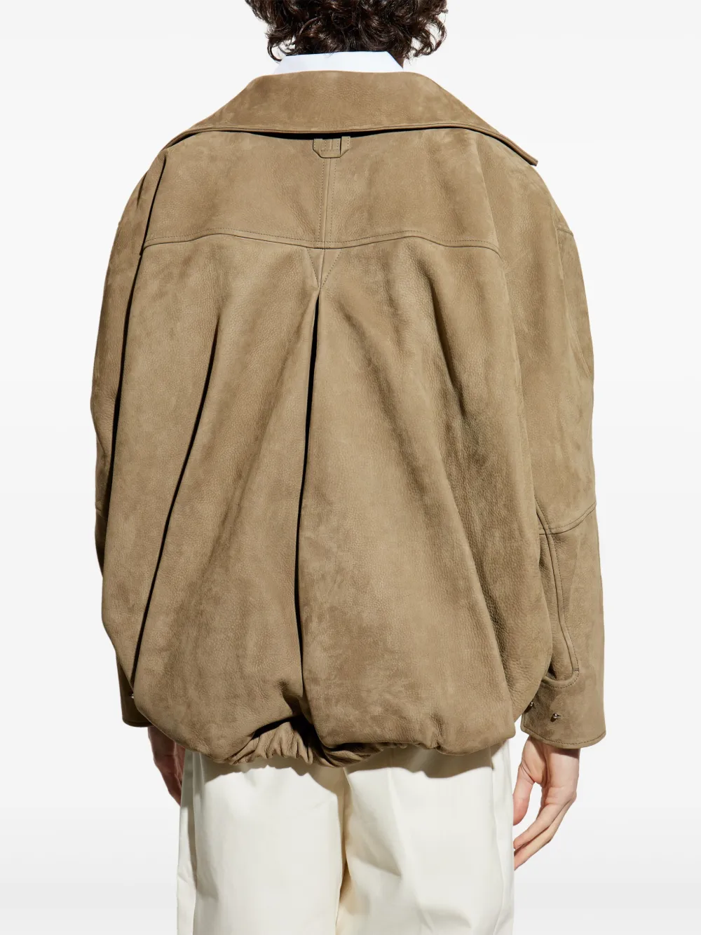 Jacquemus Le Ciro leren jack Beige