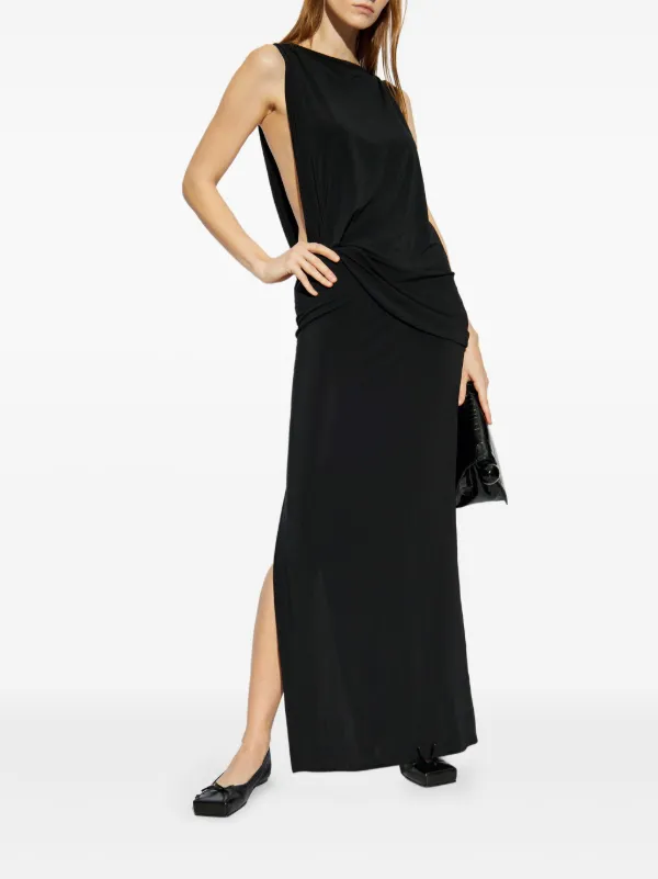Jacquemus The Peplo Maxi Dress | Black | FARFETCH