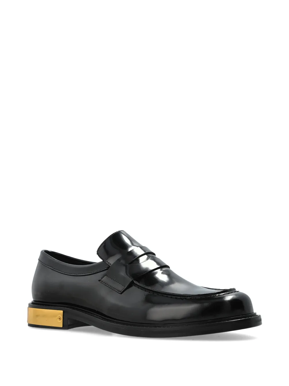 Moschino leather loafers - Zwart