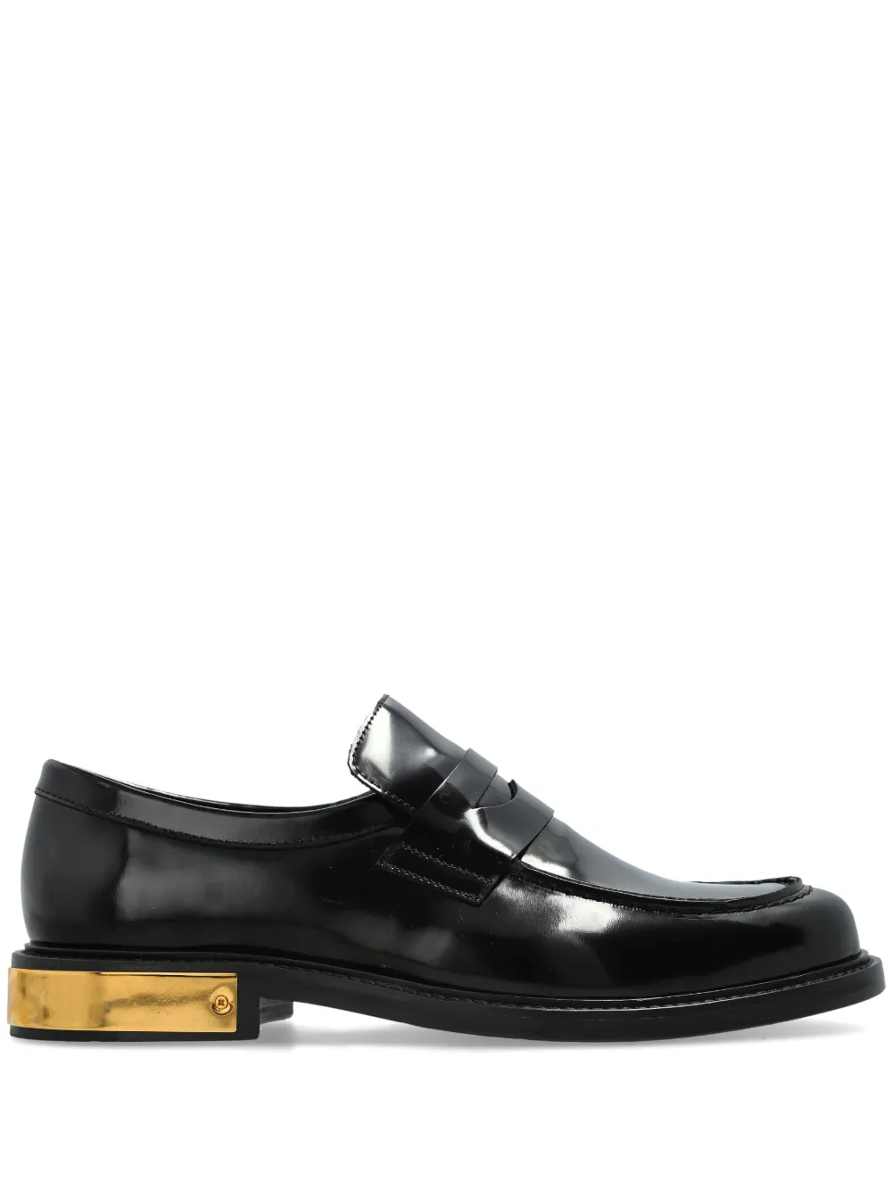 Moschino Leren loafers Zwart