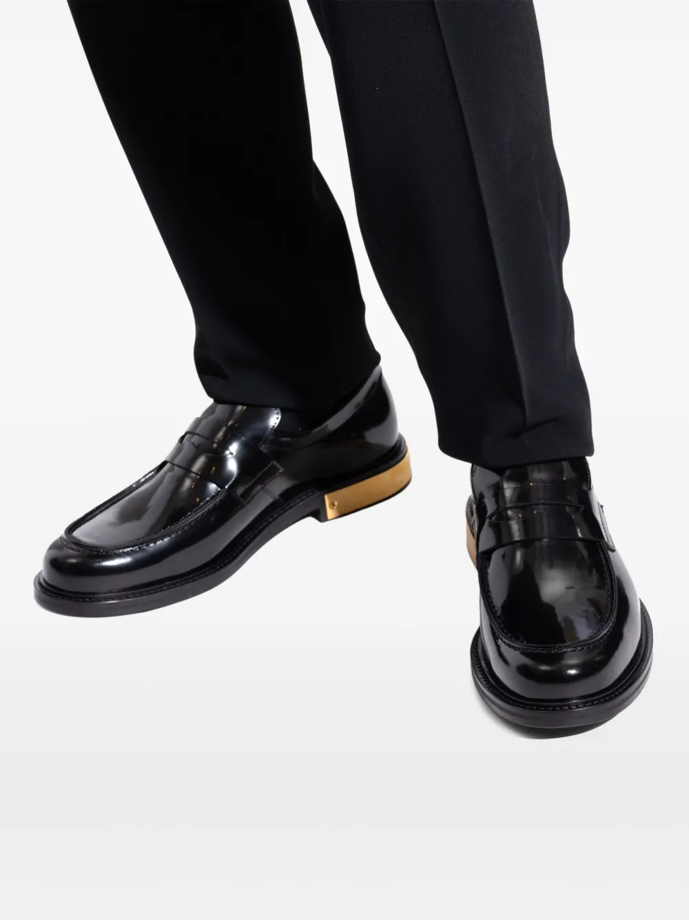 Moschino leather loafers