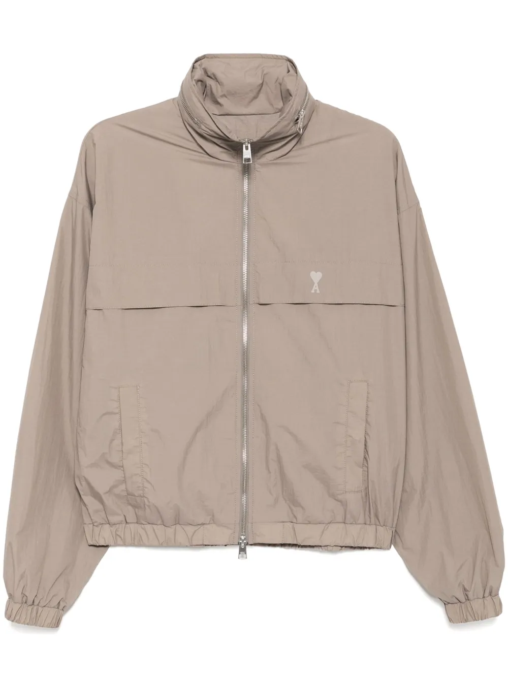 logo-print windbreaker