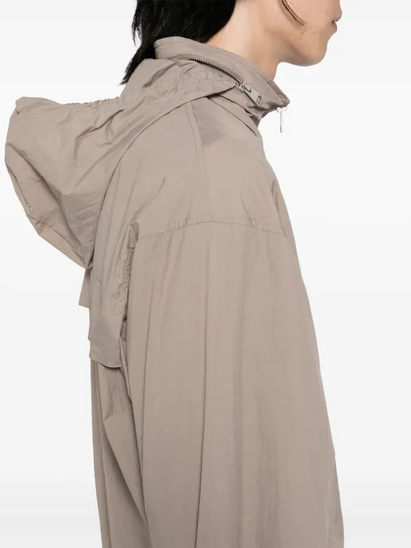 AMI amiparisウインドブレーカー フーテッド AMI Paris ウインドブレーカー | ブラウン | FARFETCH JP