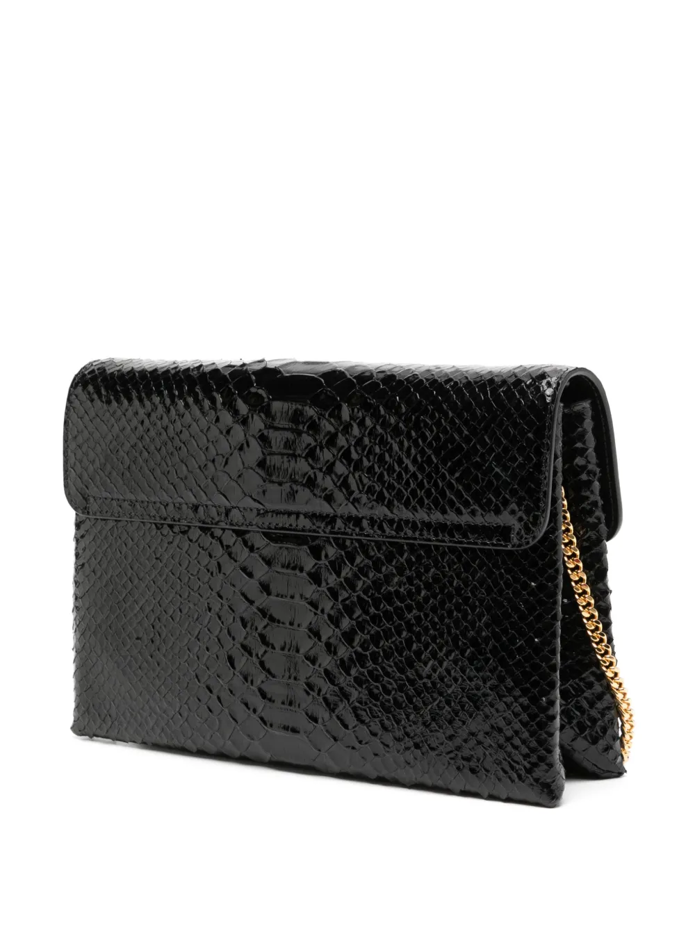 TOM FORD Leren schoudertas Zwart