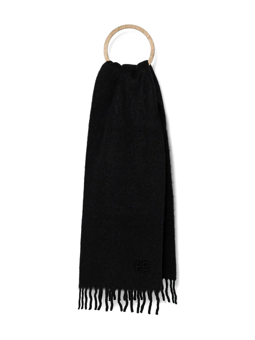Ruslan Baginskiy Logo-embroidered Scarf In Black