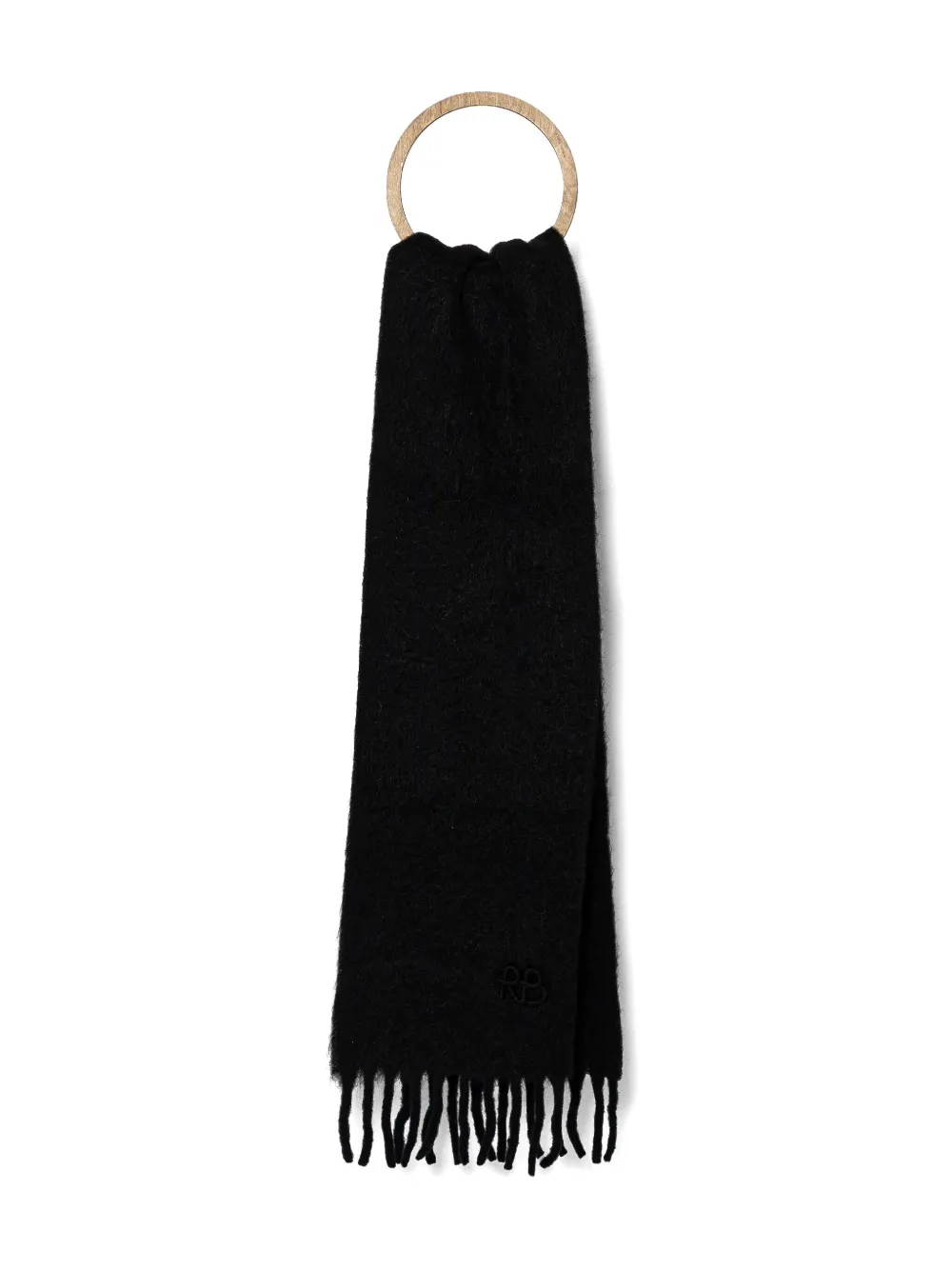 Ruslan Baginskiy Logo-embroidered Scarf In Black