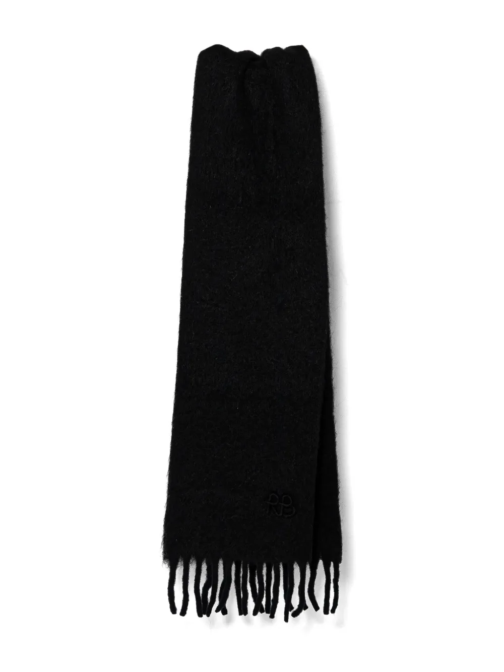 logo-embroidered scarf