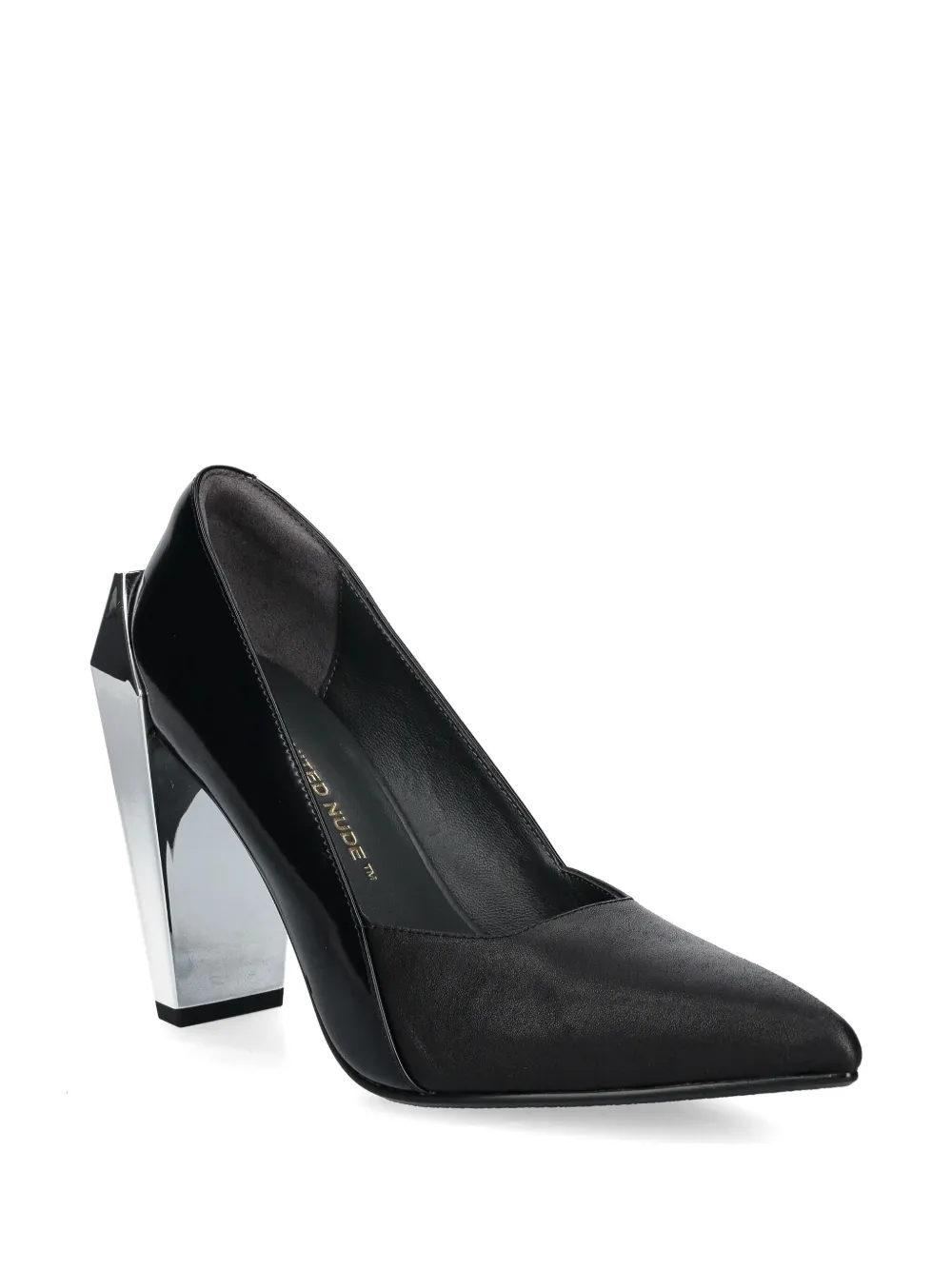 United Nude 105mm leather pumps - Zwart