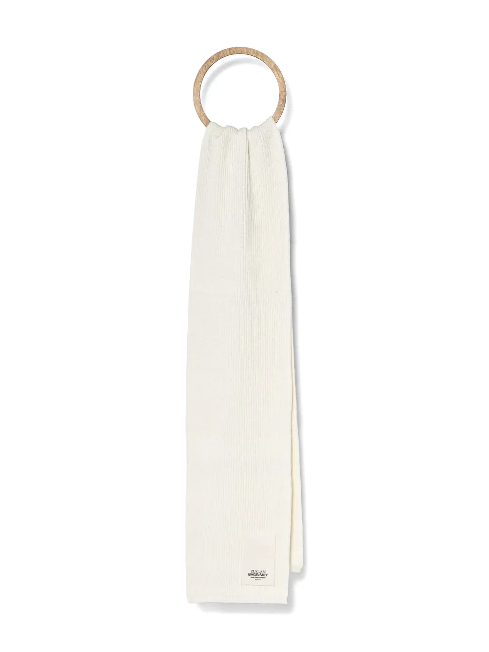 Ruslan Baginskiy Logo-patch Scarf In White