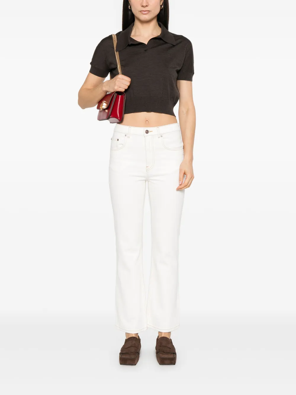 Tory Burch Cropped jeans - Wit