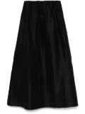 MARK KENLY DOMINO TAN A-line midi skirt - Black