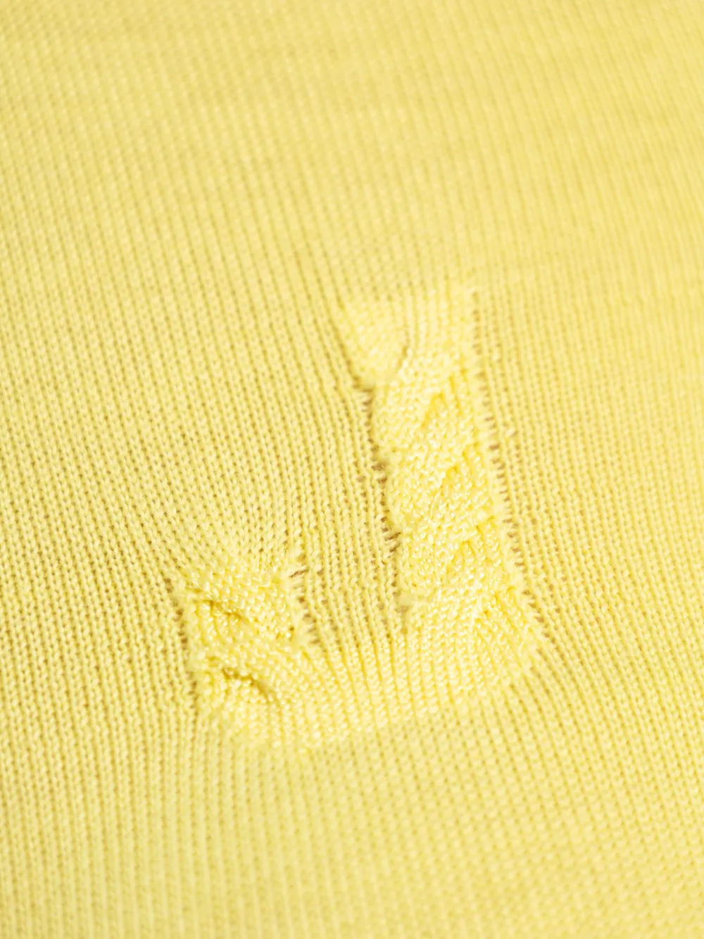 Jacquemus Trui met verfraaid logo Geel