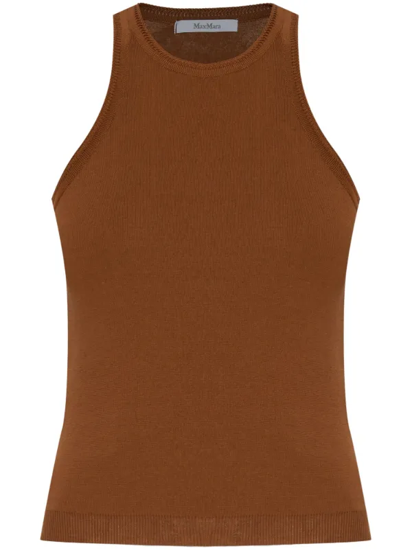 Max Mara リブ タンクトップ | ブラウン | FARFETCH JP