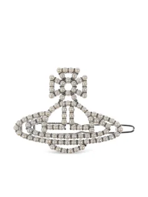 Vivienne☆チェック ORB ヘアクリップ Vivienne Westwood CHECK ORB ヘアクリップ Yellow Check Orb