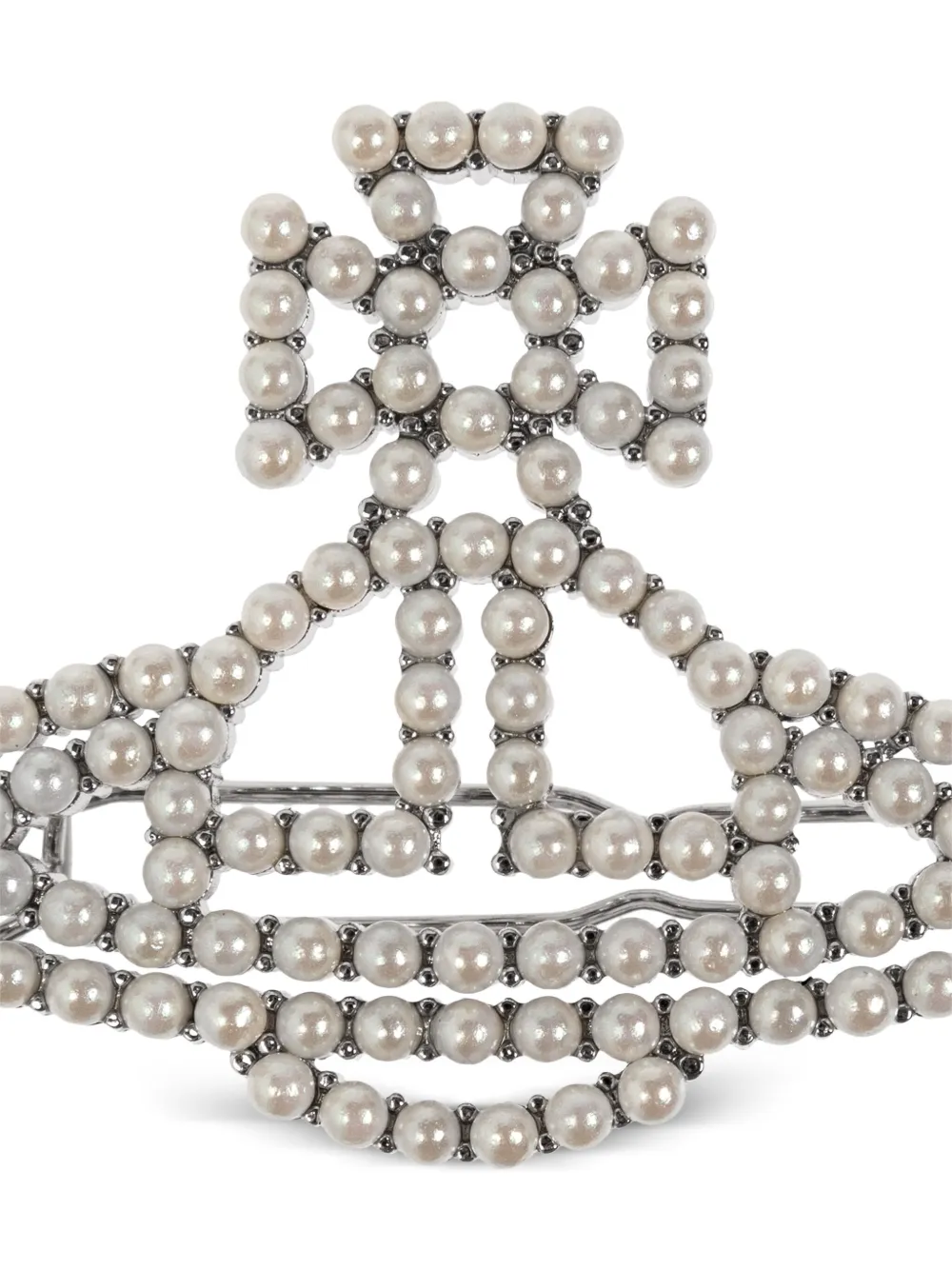Vivienne Westwood Orb haarclip Wit