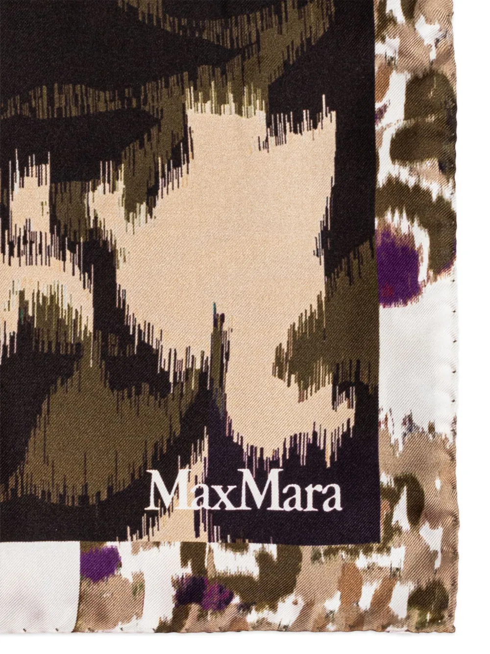 Max Mara Carre Scarf In Multi