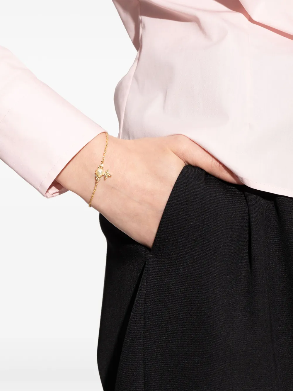 Vivienne Westwood Orb-plaque bracelet - Goud