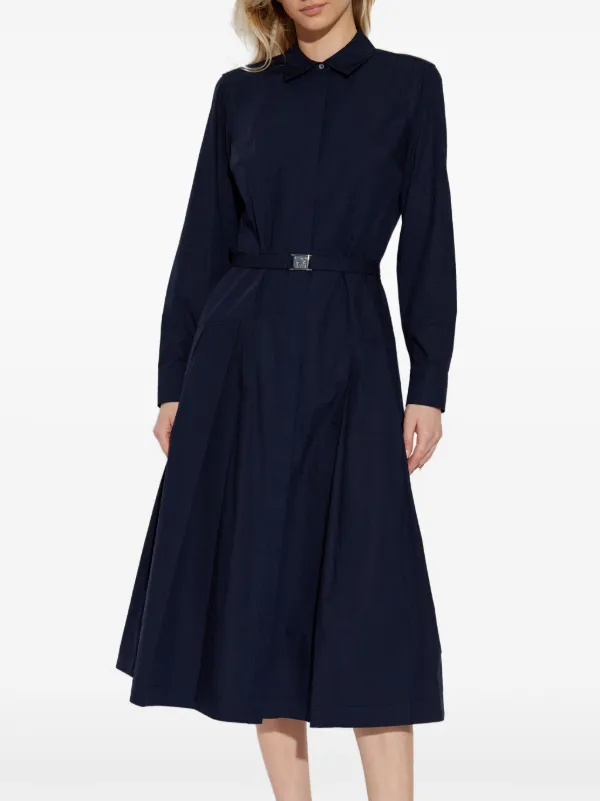Tory Burch Belted Midi Dress | Blue | FARFETCH