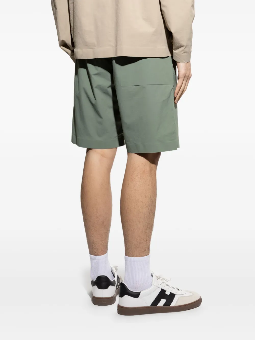 Stone Island Shorts met geborduurd logo Groen