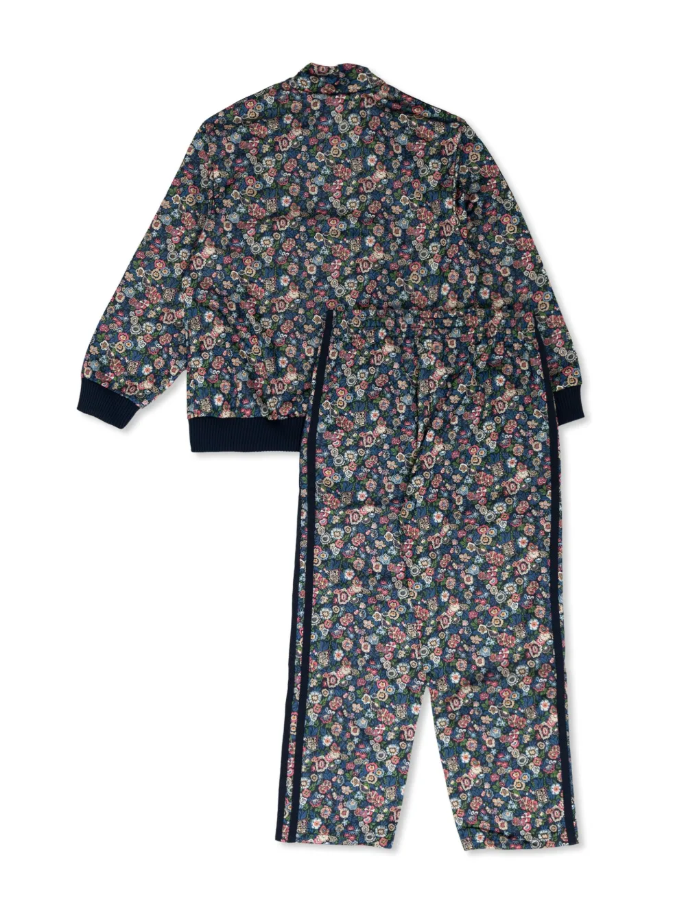 adidas Kids floral-print tracksuit - Blauw