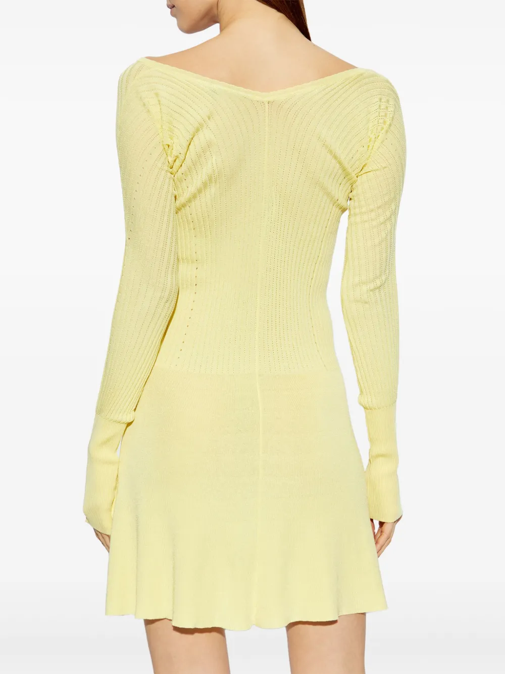 Jacquemus La Robe mini-jurk Geel