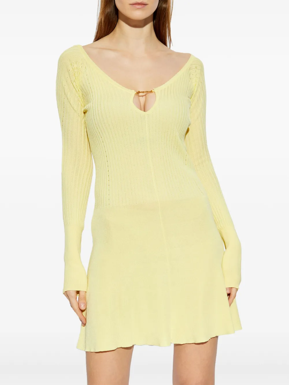 Jacquemus La Robe mini-jurk Geel