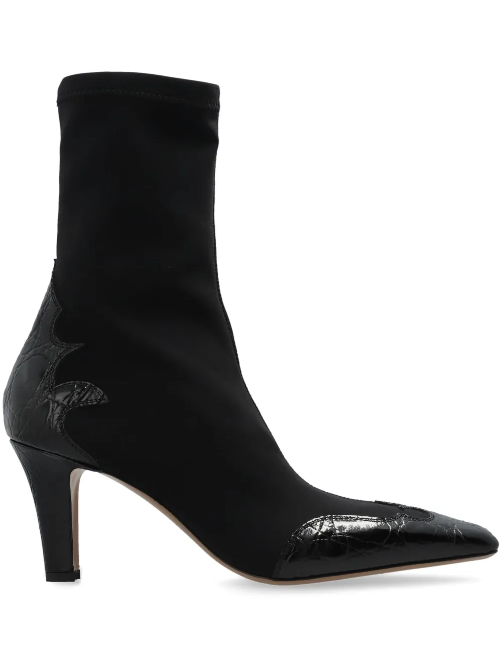 Paris Texas 75mm Belle Western ankle boots Black