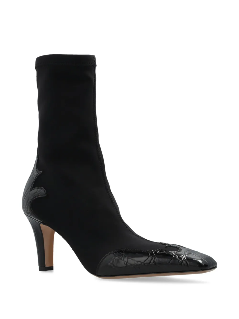 Paris Texas 75mm Belle Western ankle boots Black