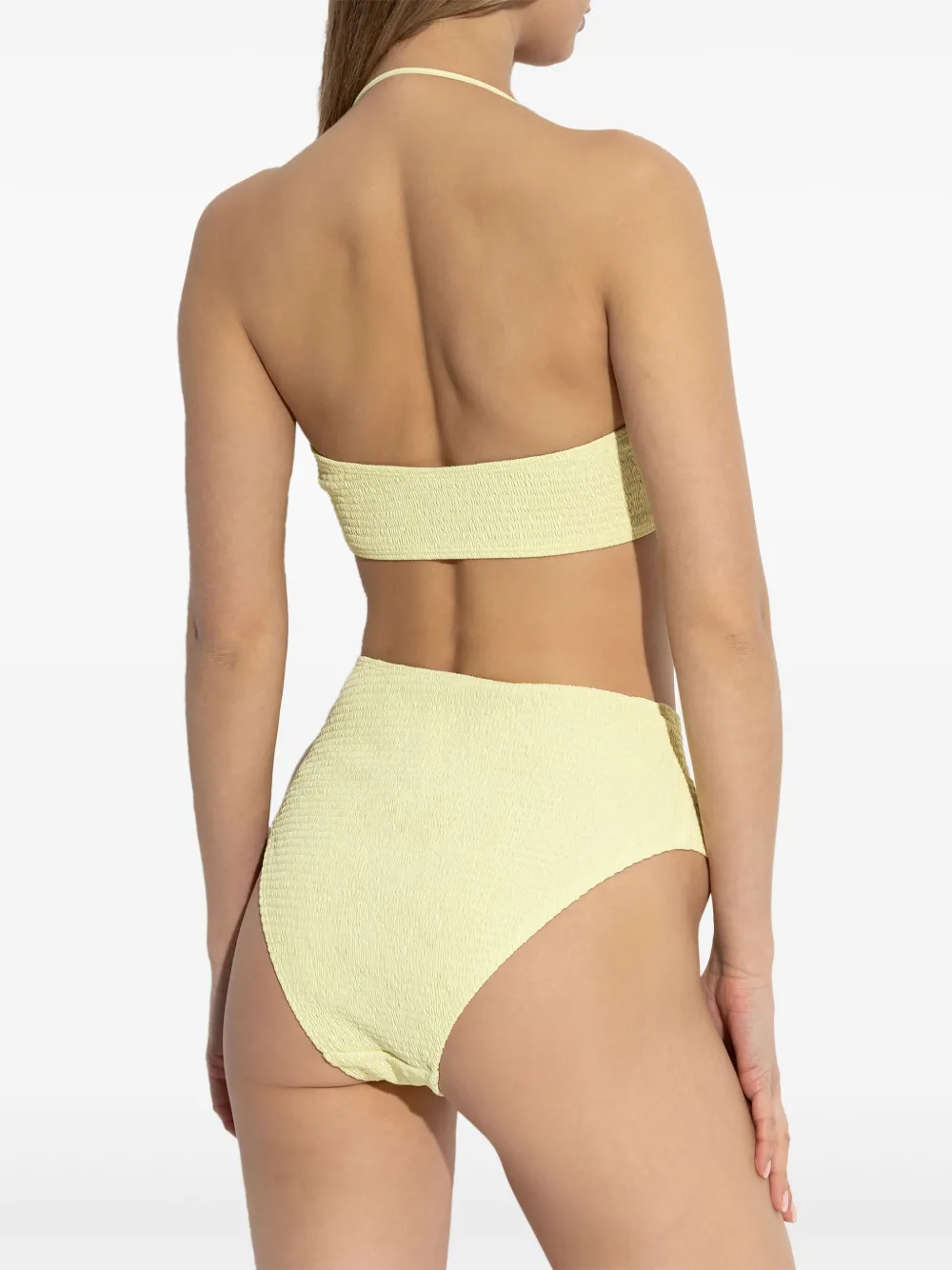 Tory Burch Gesmockte bikinislip Geel