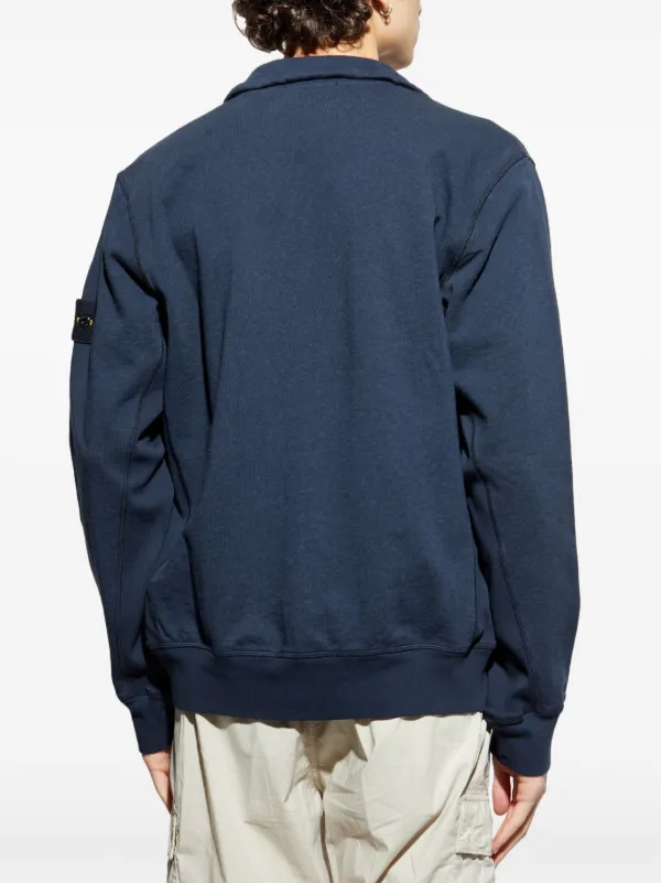 【STONE 】コンパスバッジ スウェットシャツ ネイビー Stone Island コンパスバッジ スウェットシャツ | ブルー