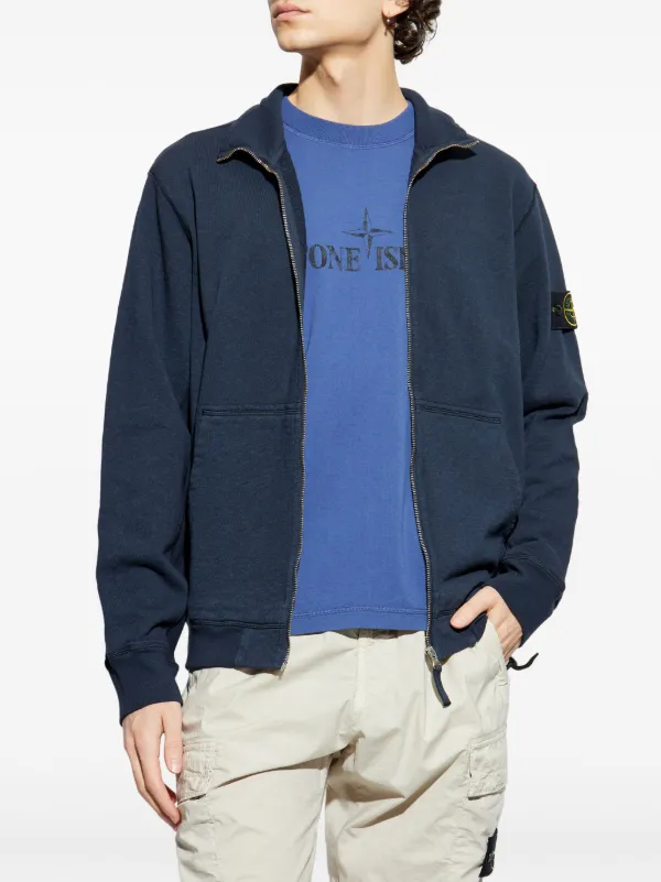 【STONE 】コンパスバッジ スウェットシャツ ネイビー Stone Island コンパスバッジ スウェットシャツ | ブルー