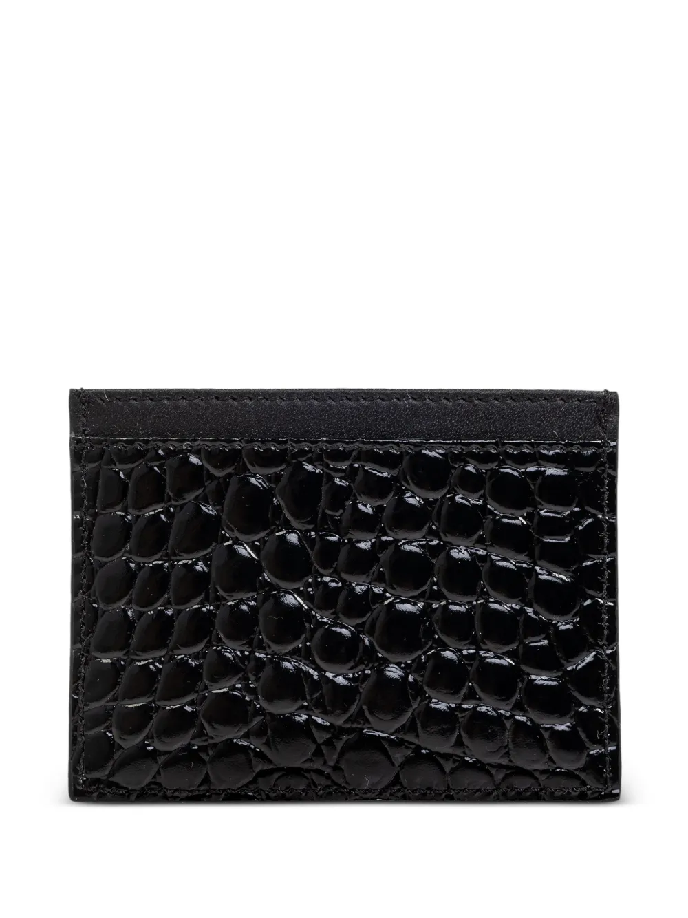 Vivienne Westwood crocodile-embossed card holder - Zwart