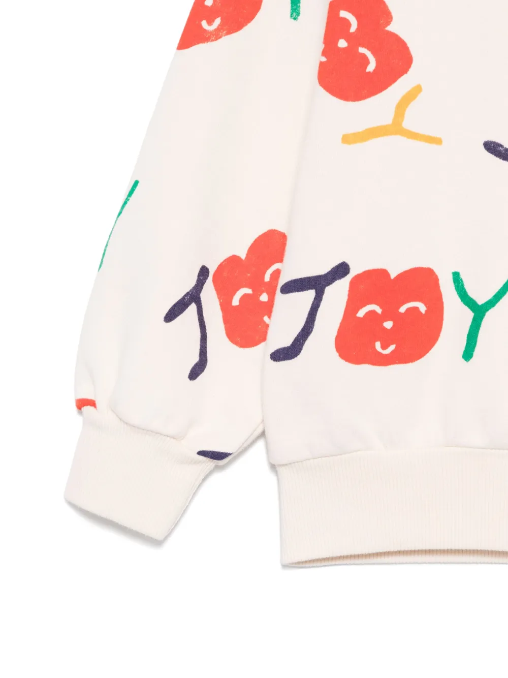 Bobo Choses Smiling sweater Wit