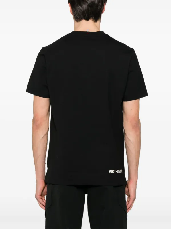 Moncler Grenoble graphic-print crew-neck T-shirt | Black | FARFETCH