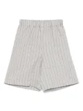 Il Gufo halo-stripe shorts - Grey