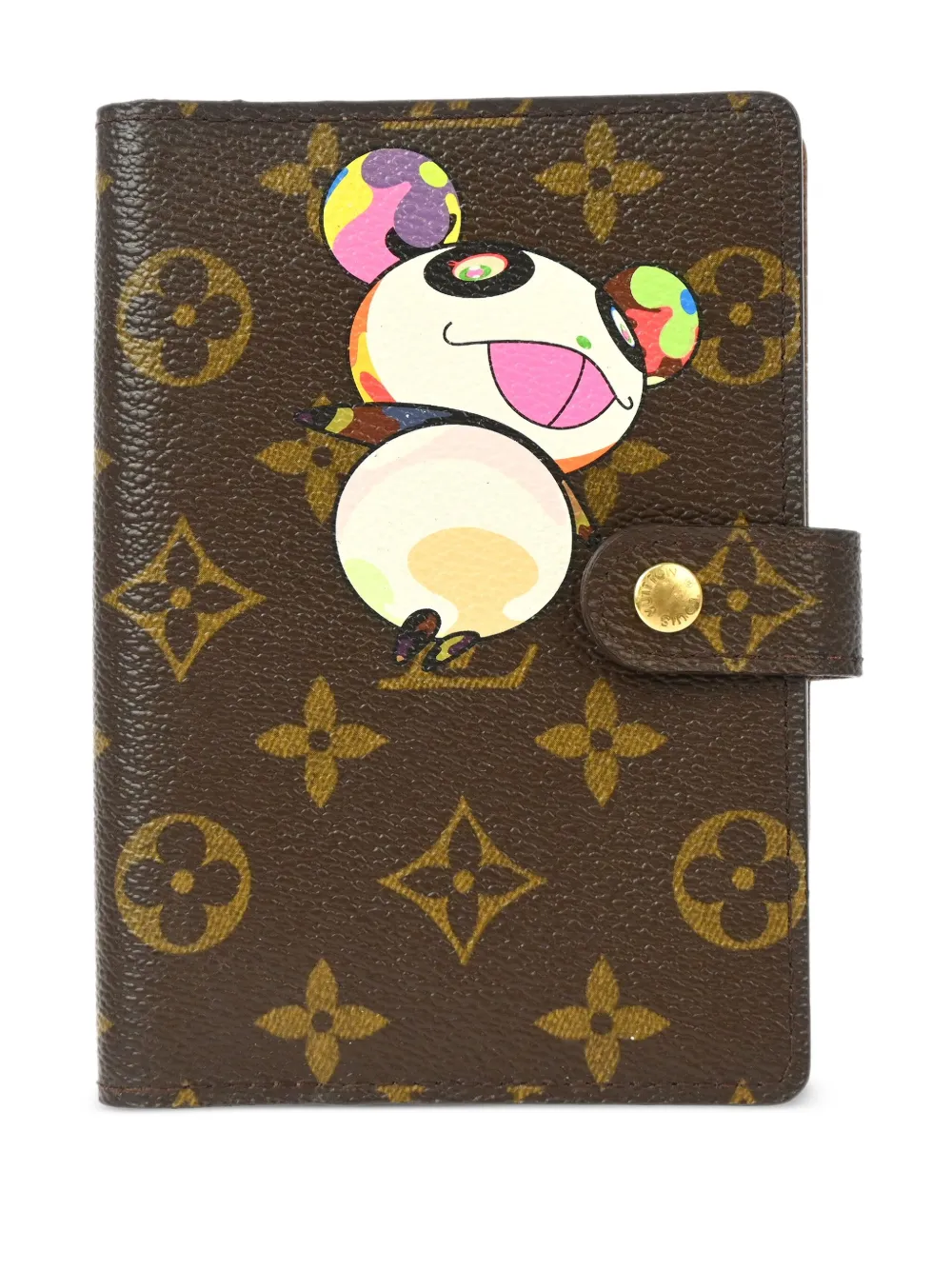 Louis Vuitton Pre-Owned x Takashi Murakami 2004 アジェンダ PM ノートカバー - ブラウン Louis Vuitton Pre-Owned x Takashi Murakami 2004 アジェンダ PM ノートカバー - ブラウン