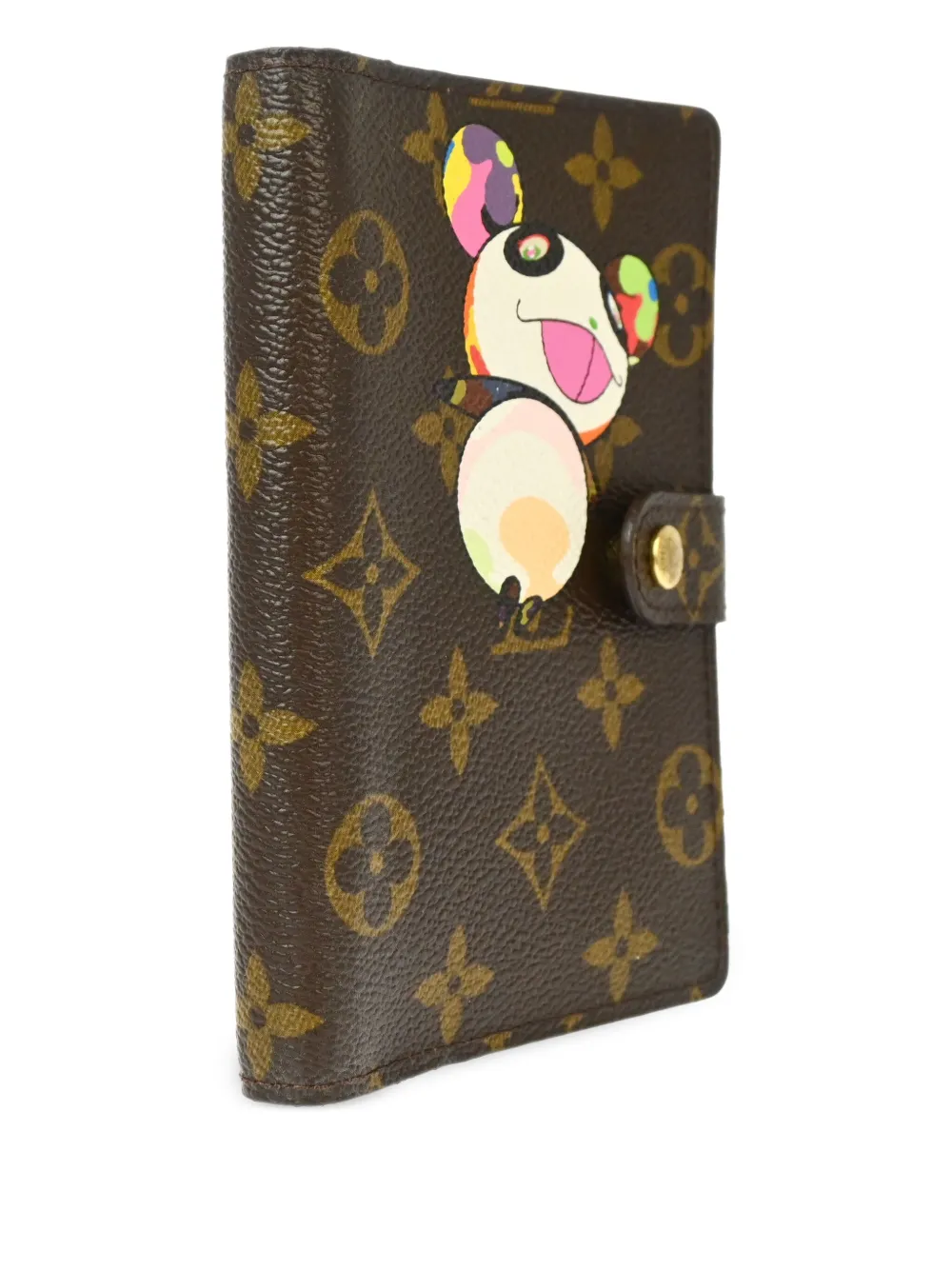 Pre-owned Louis Vuitton 2004 X Takashi Murakami Agenda Pm Notebook Cover In 褐色