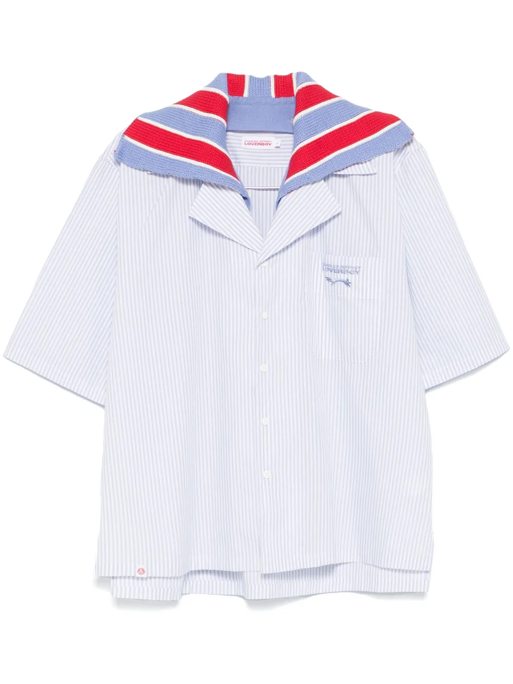 Charles Jeffrey Loverboy Hawaiiaans overhemd Blauw