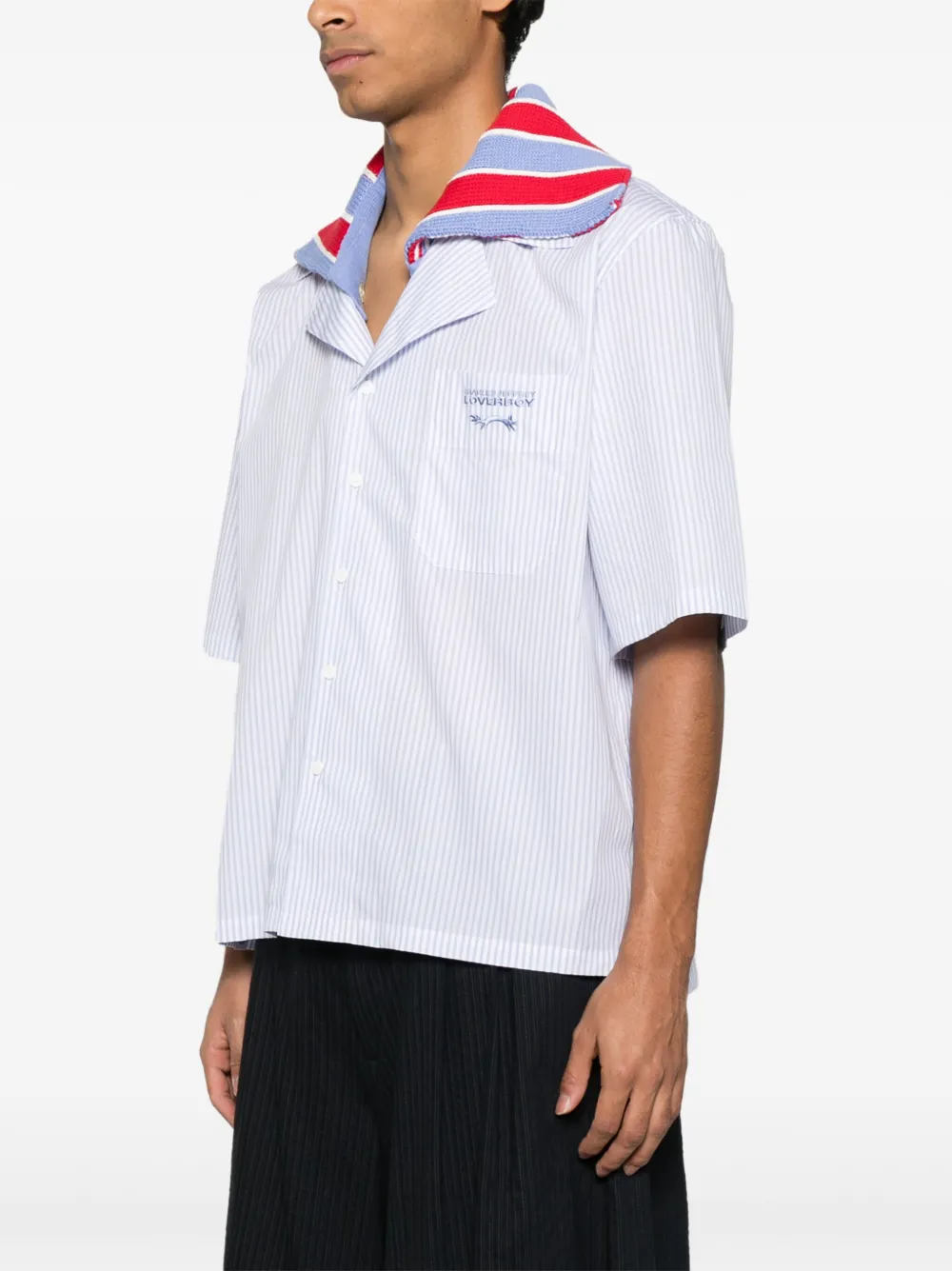 Charles Jeffrey Loverboy Hawaiiaans overhemd Blauw