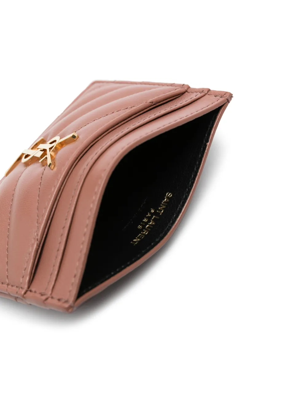Saint Laurent Cassandra leren pasjeshouder Roze