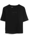 Calvin Klein raised-logo performance T-shirt - Black