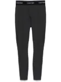 Calvin Klein logo-waistband performance leggings - Black