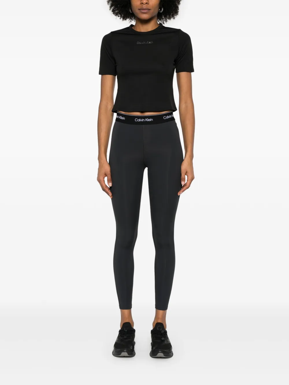 Calvin Klein logo-waistband performance leggings | Performance Leggings | Image 2
